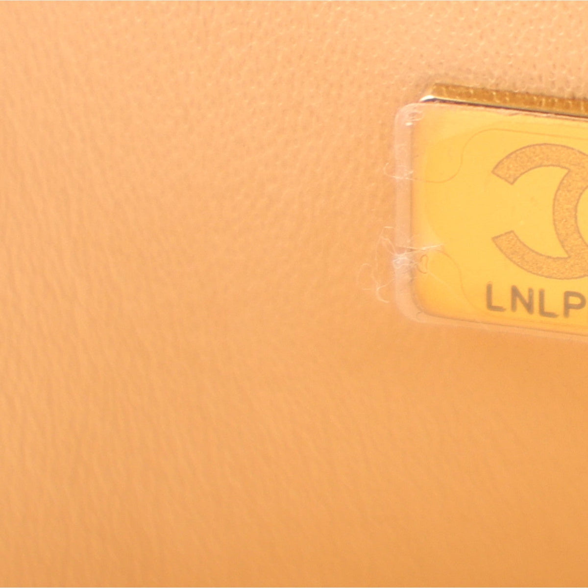 Lambskin Quilted Medium Double Flap Beige