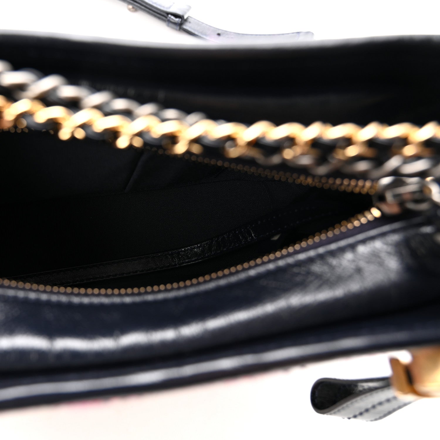 Tweed Calfskin Small Gabrielle Hobo Dark Navy