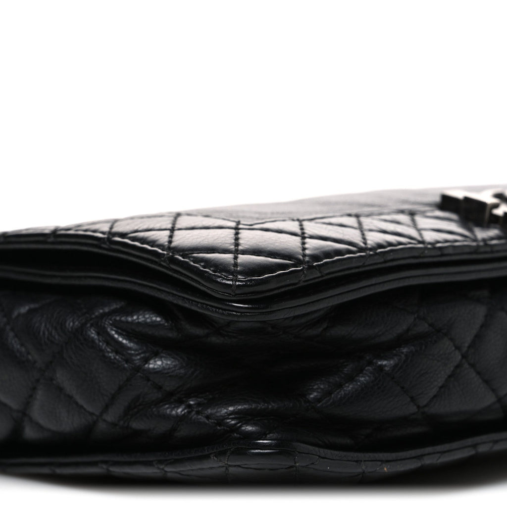 Calfskin New Medium Boy Reverso Flap Black