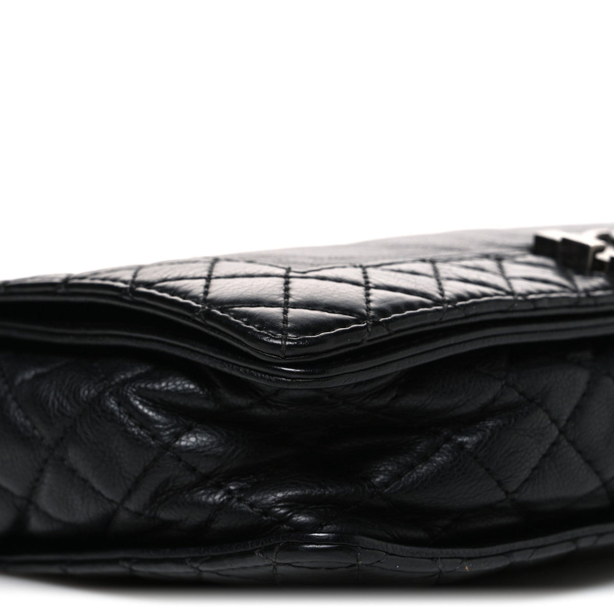 Calfskin New Medium Boy Reverso Flap Black