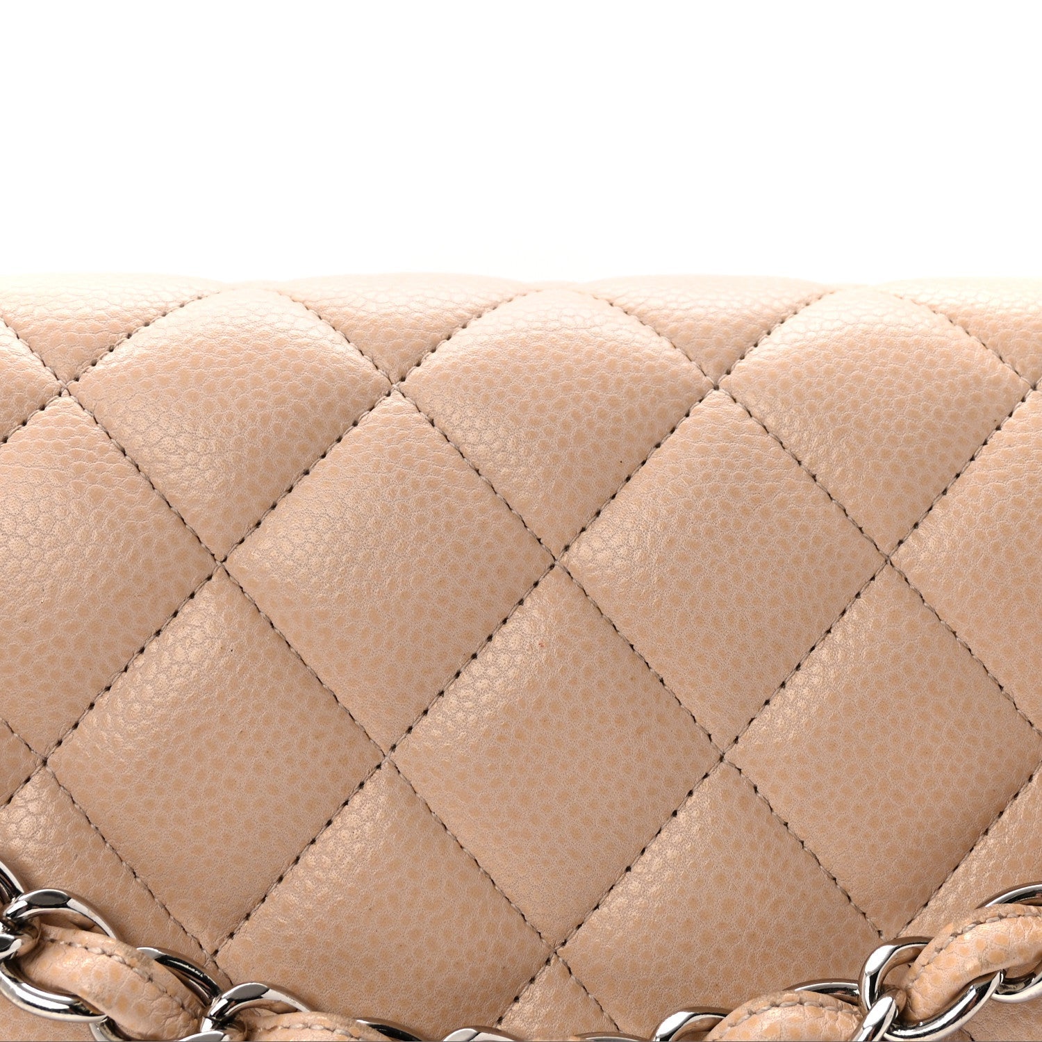 Caviar Quilted Jumbo Double Flap Light Pink