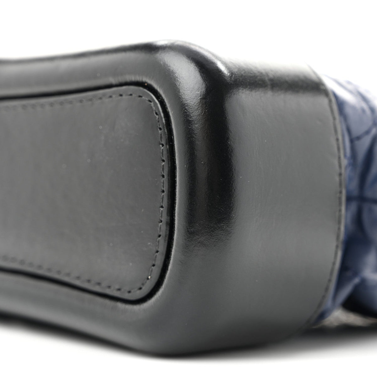 Aged Calfskin Quilted Small Gabrielle Hobo Navy Black