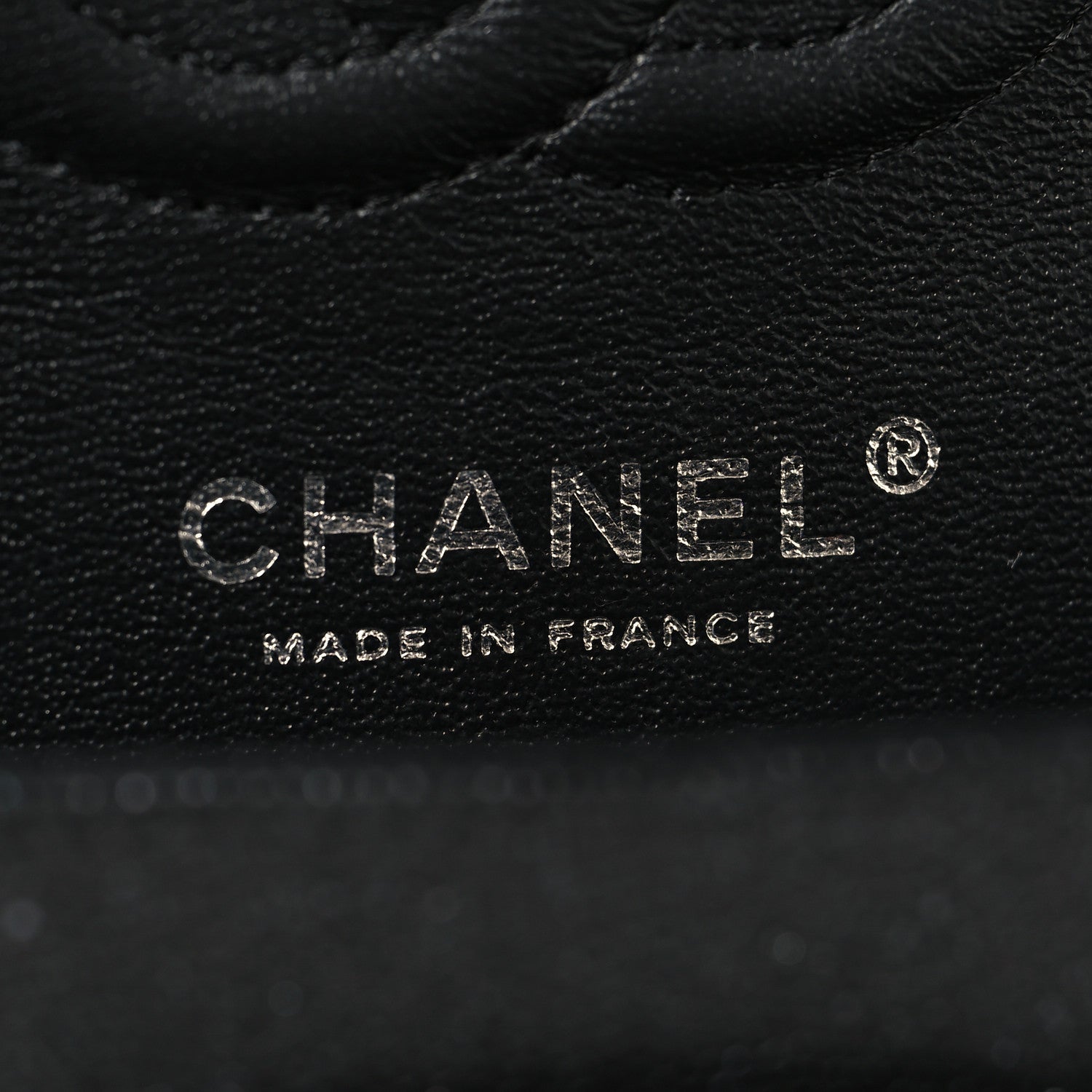 Iridescent Caviar Quilted Small Double Flap Black
