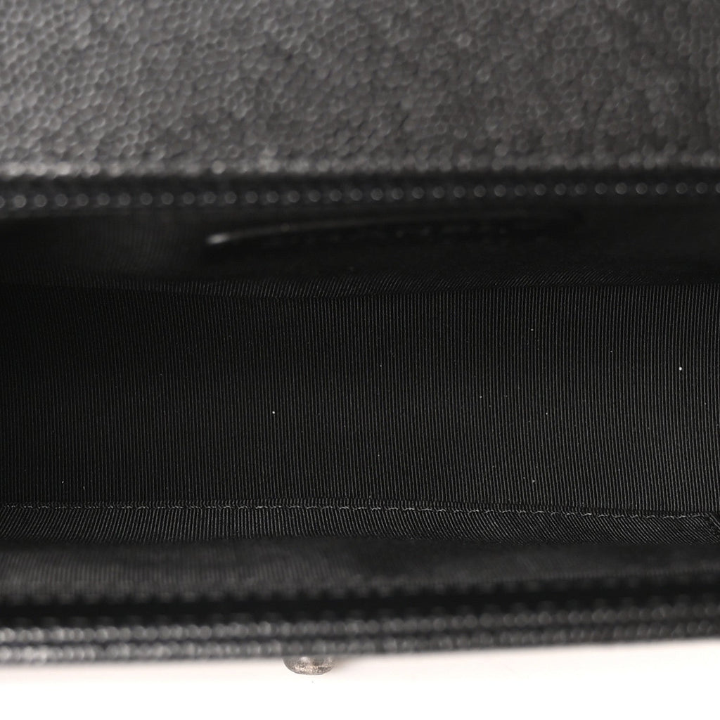 Caviar Quilted New Medium Boy Flap Black