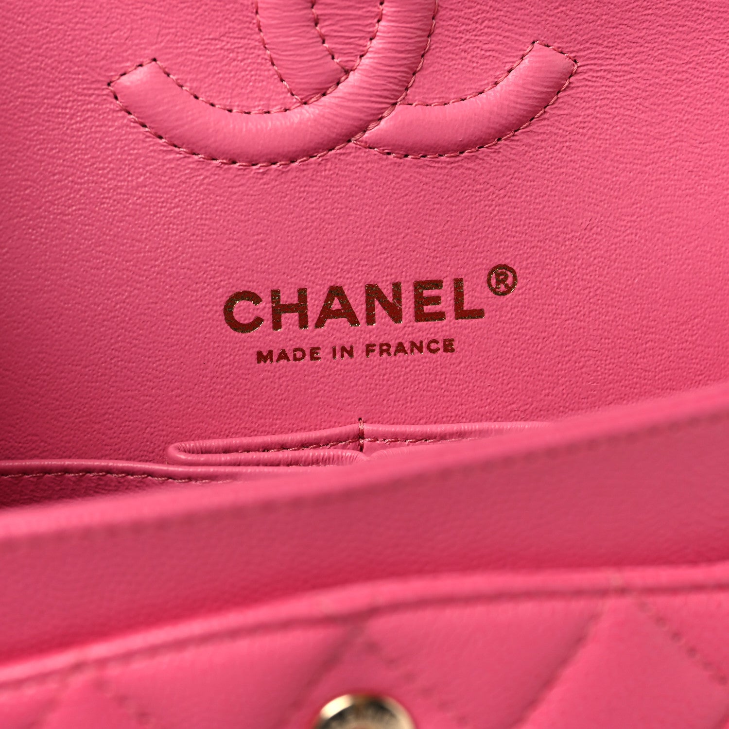 Caviar Quilted Small Double Flap Pink