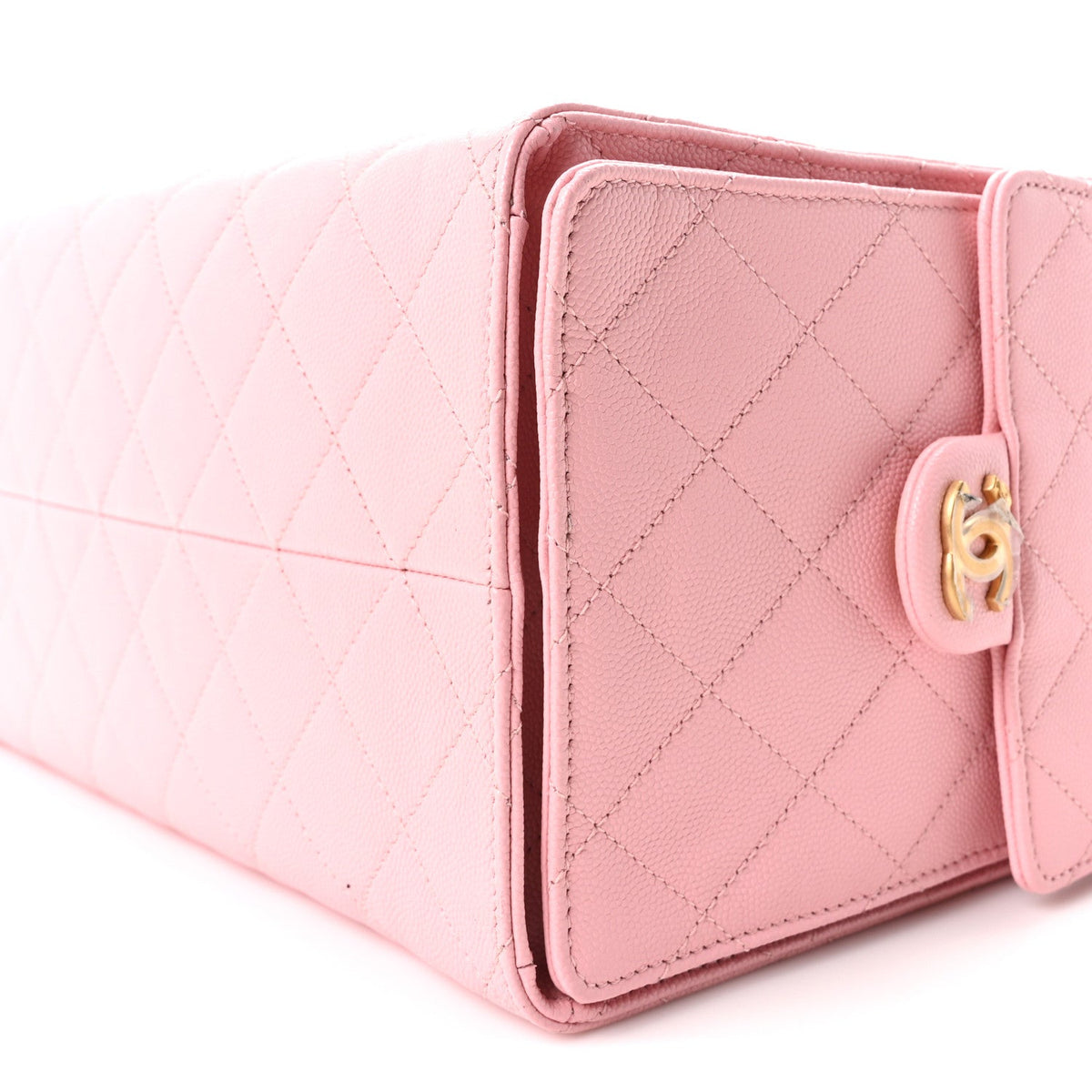 Caviar Quilted Medium Chanel 25 Handbag Light Pink
