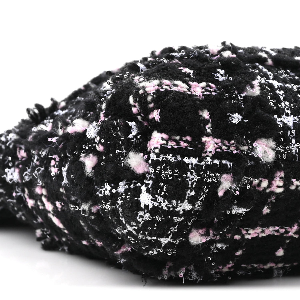 Tweed Patchwork Quilted Small Chanel 22 Black Pink White