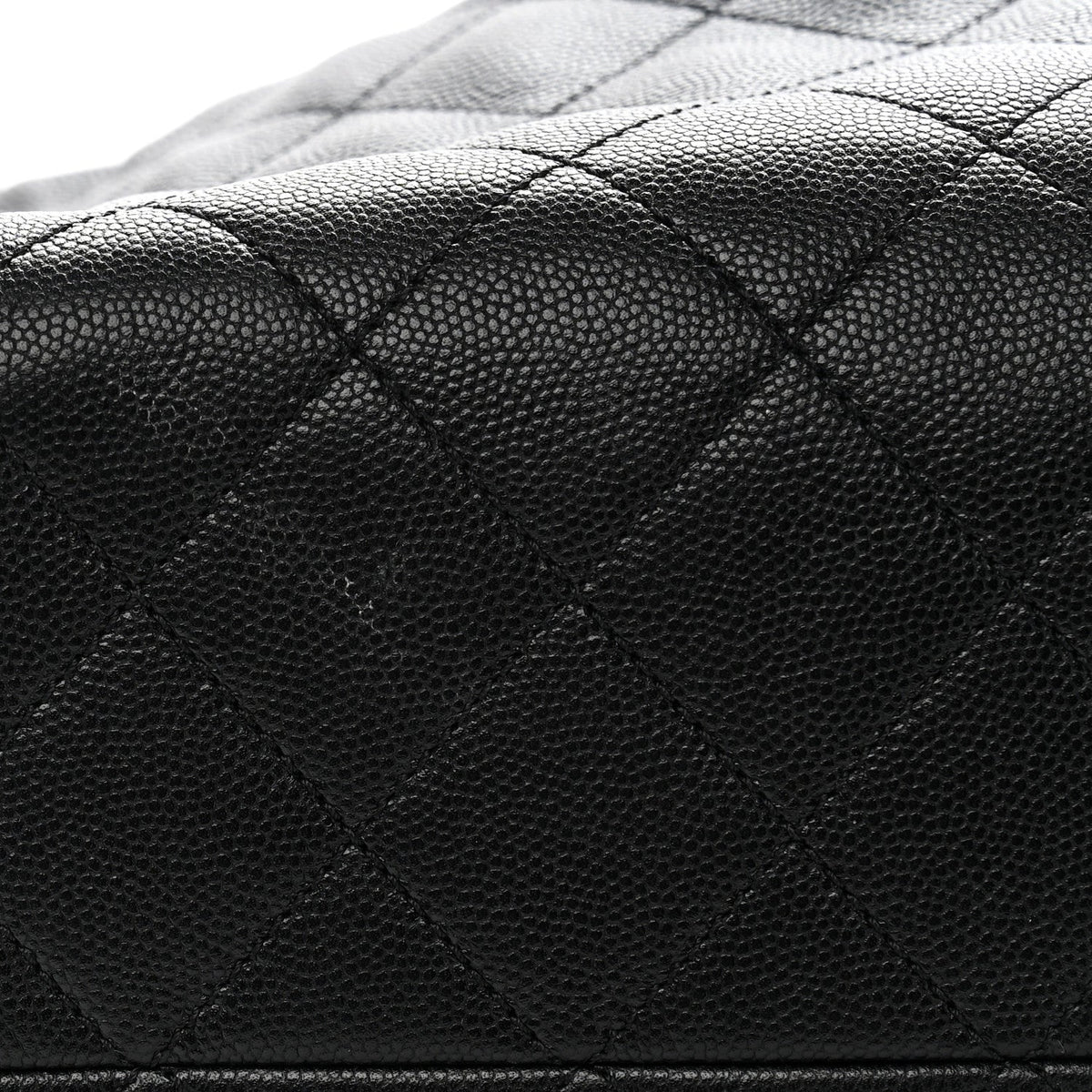 Caviar Quilted Medium Chanel 25 Handbag Black