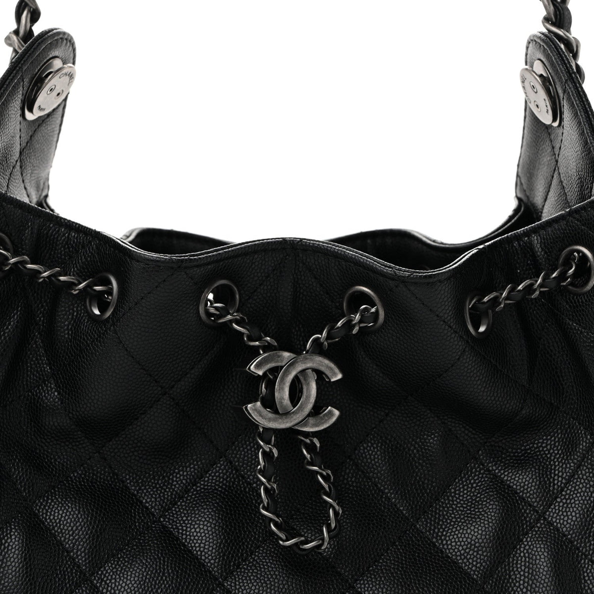 Caviar Quilted Mini Chanel 25 Handbag Black