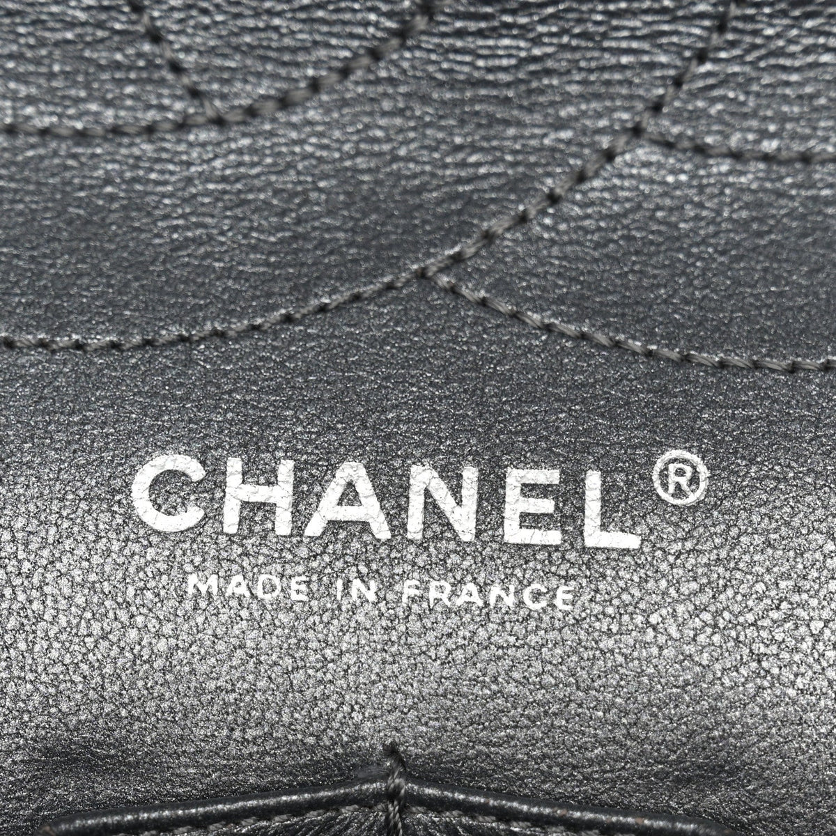 Metallic Aged Calfskin Quilted 2.55 Reissue 227 Flap Dark Silver