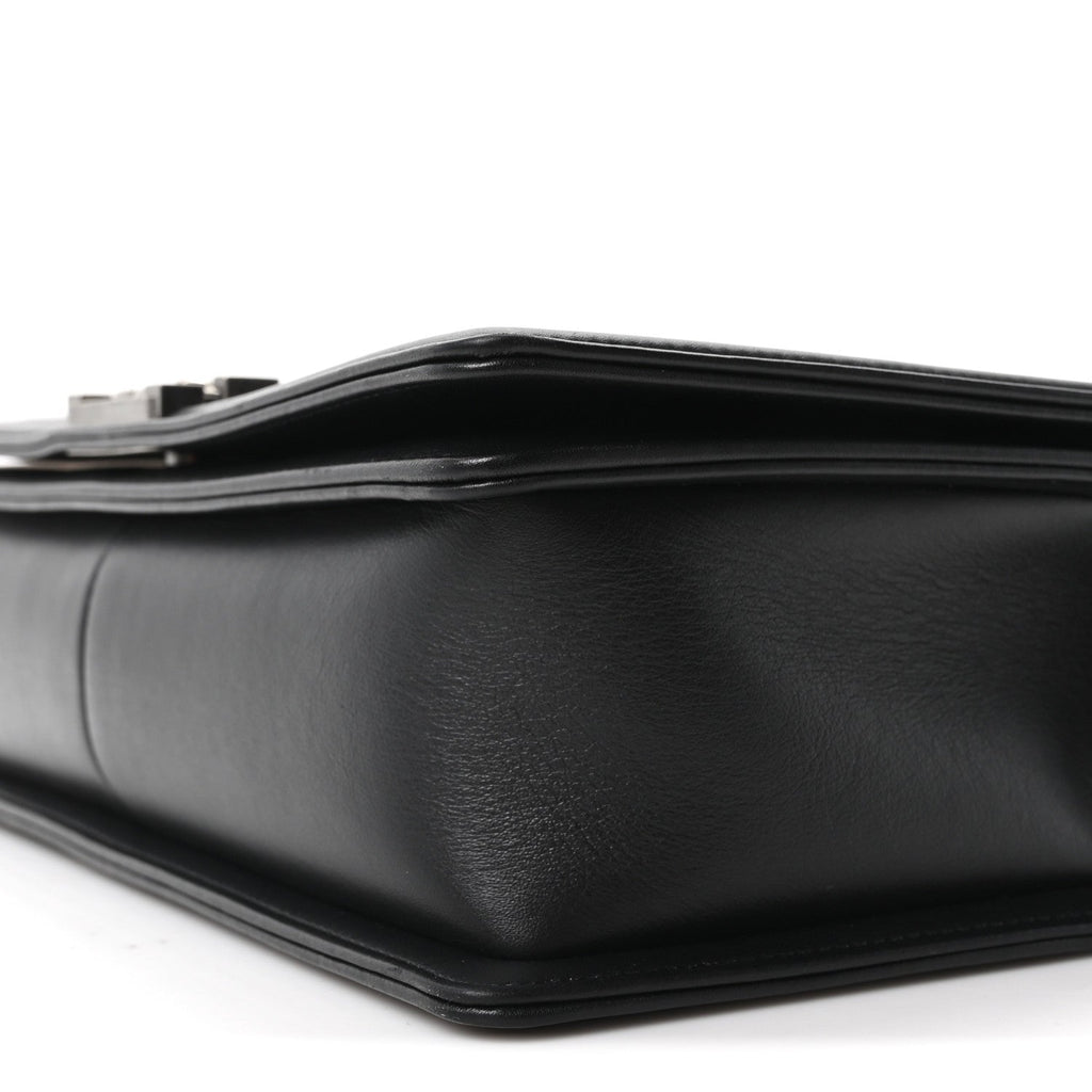 Calfskin Quilted New Medium Boy Flap Black