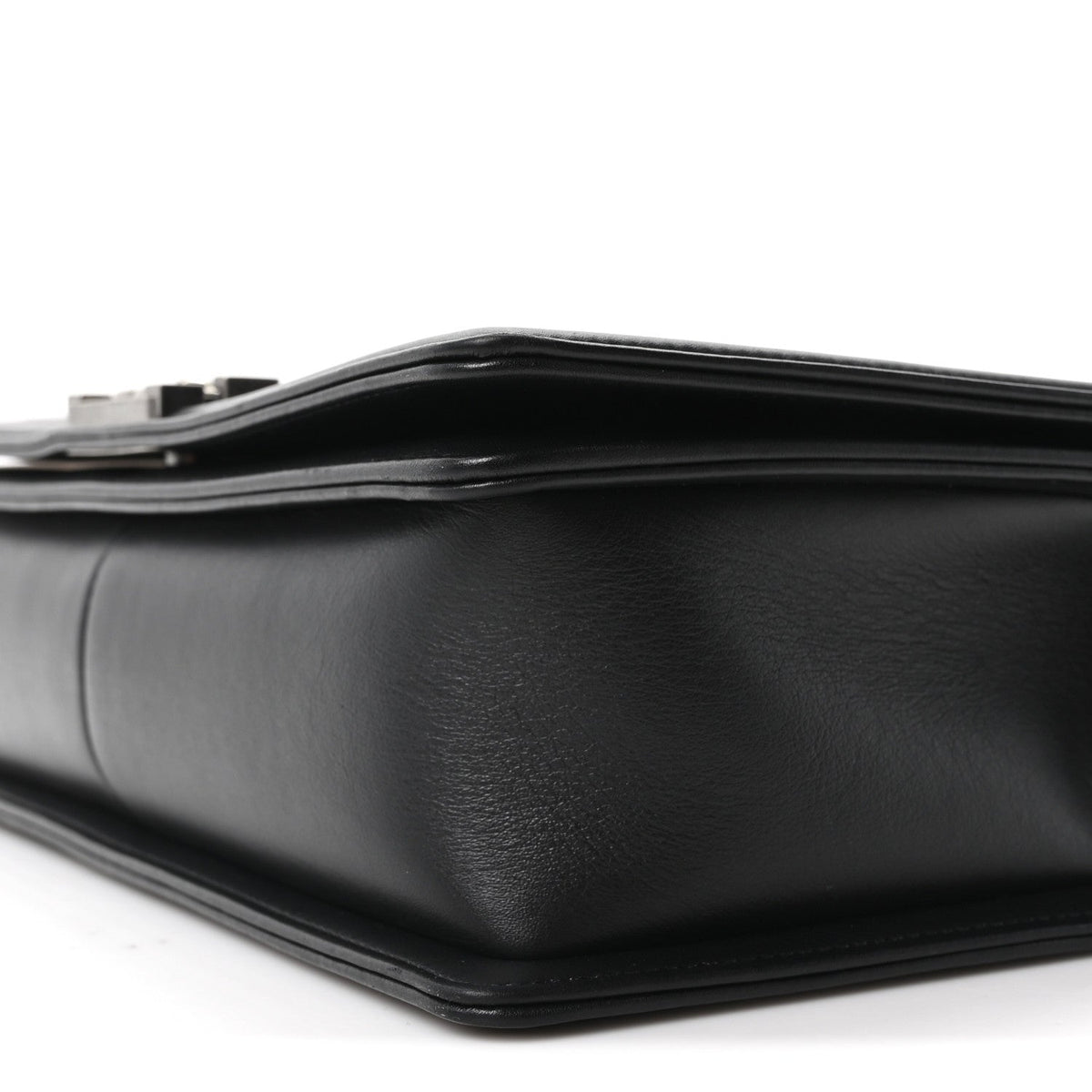 Calfskin Quilted New Medium Boy Flap Black