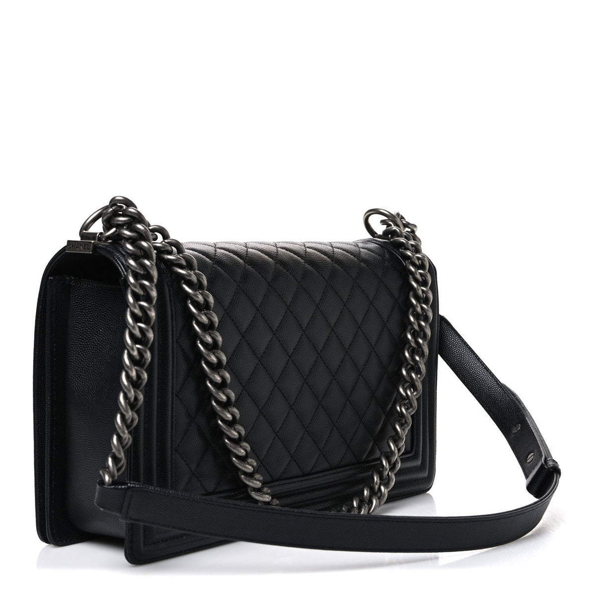 Caviar Quilted New Medium Boy Flap Black