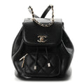 Caviar Quilted Mini Business Affinity Backpack Black