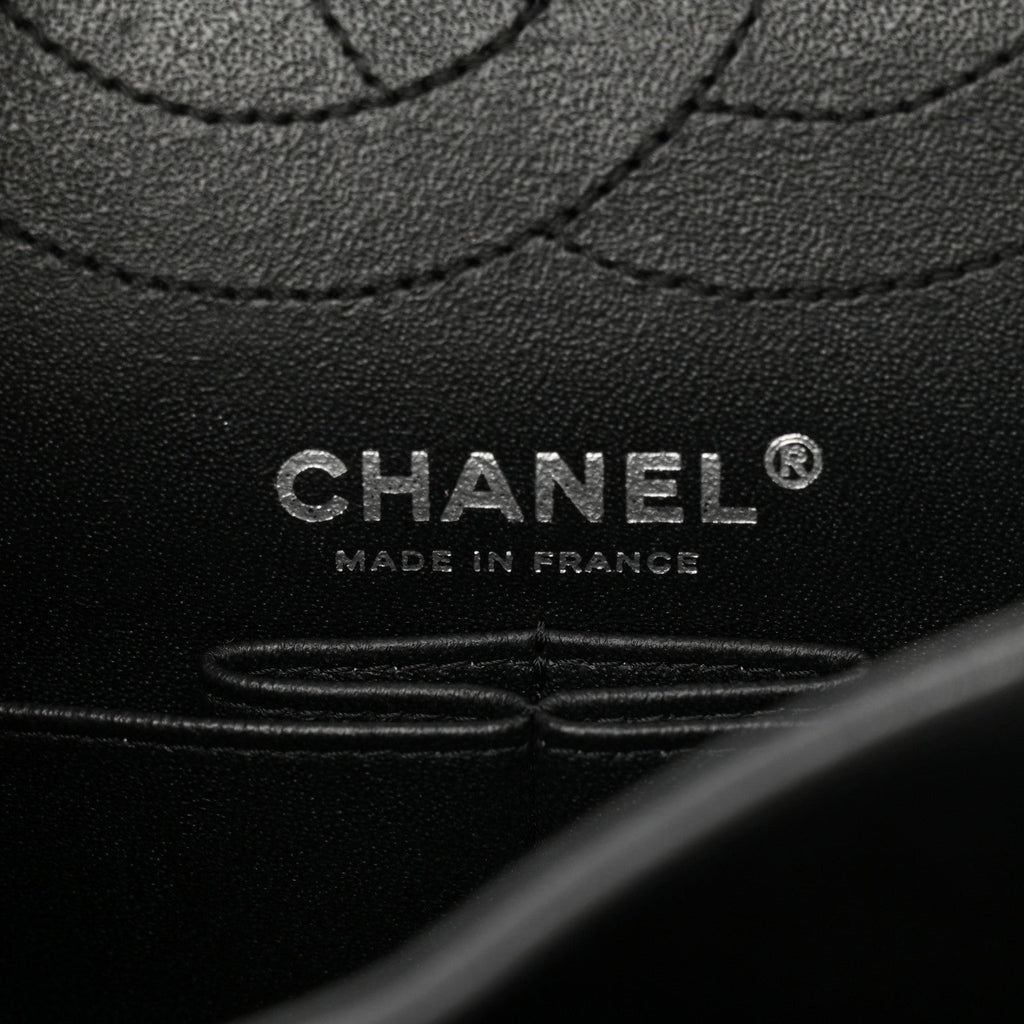 Sheepskin Chevron Quilted 2.55 Reissue 225 Double Flap So Black
