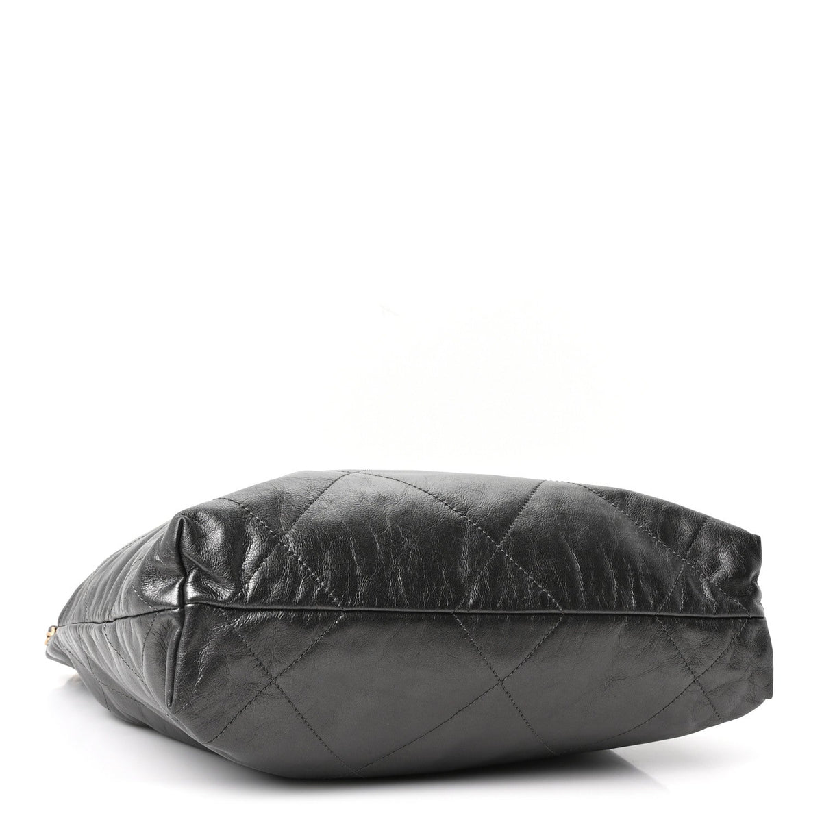 Metallic Calfskin Quilted Small Chanel 22 Ruthenium