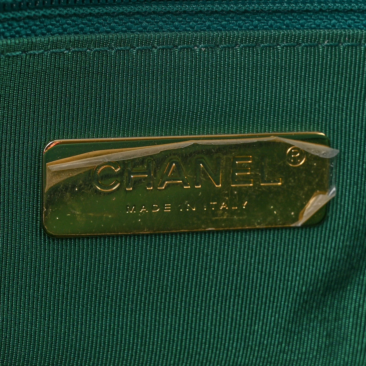 Tweed Quilted Medium Chanel 19 Flap Green