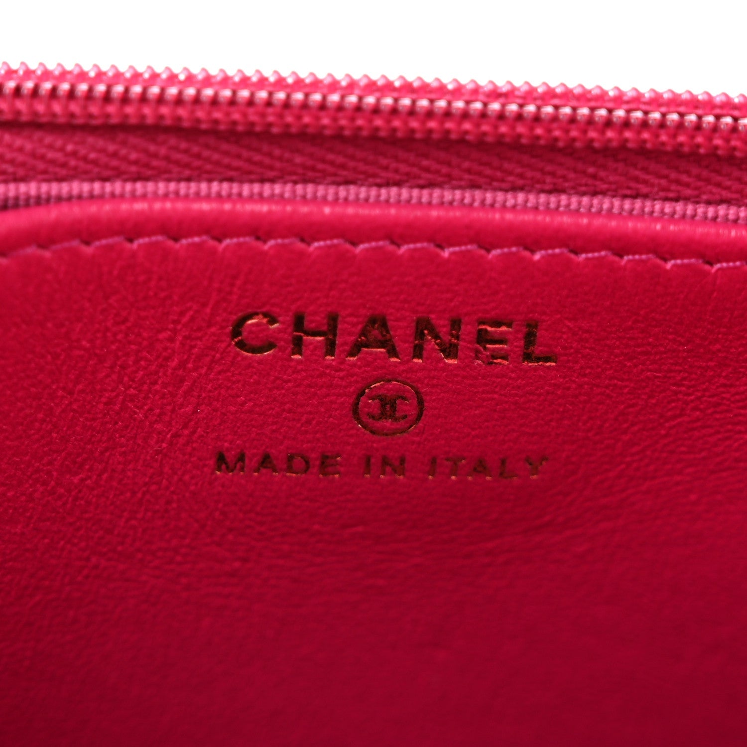Lambskin Quilted Top Handle Wallet On Chain WOC Pink