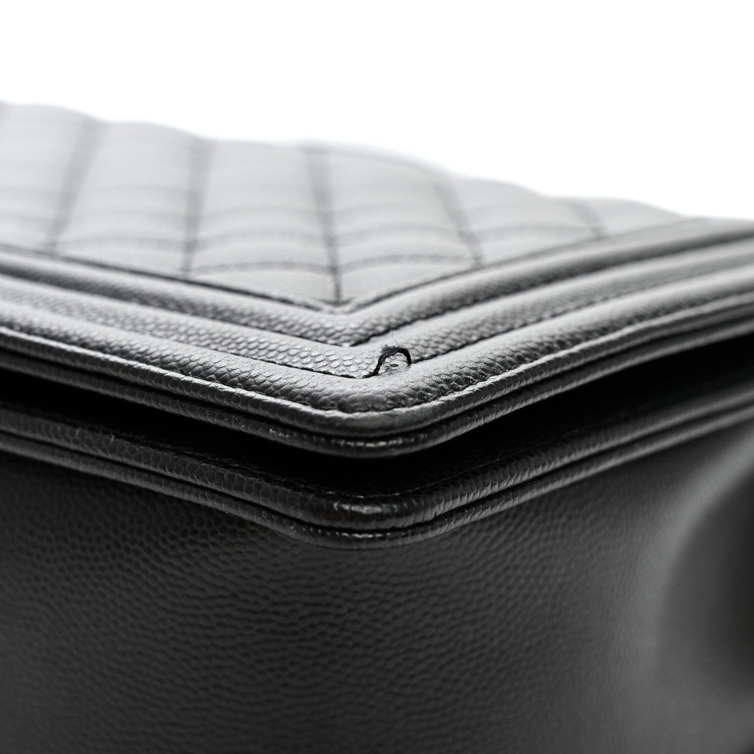 Lambskin Quilted New Medium Boy Flap Black