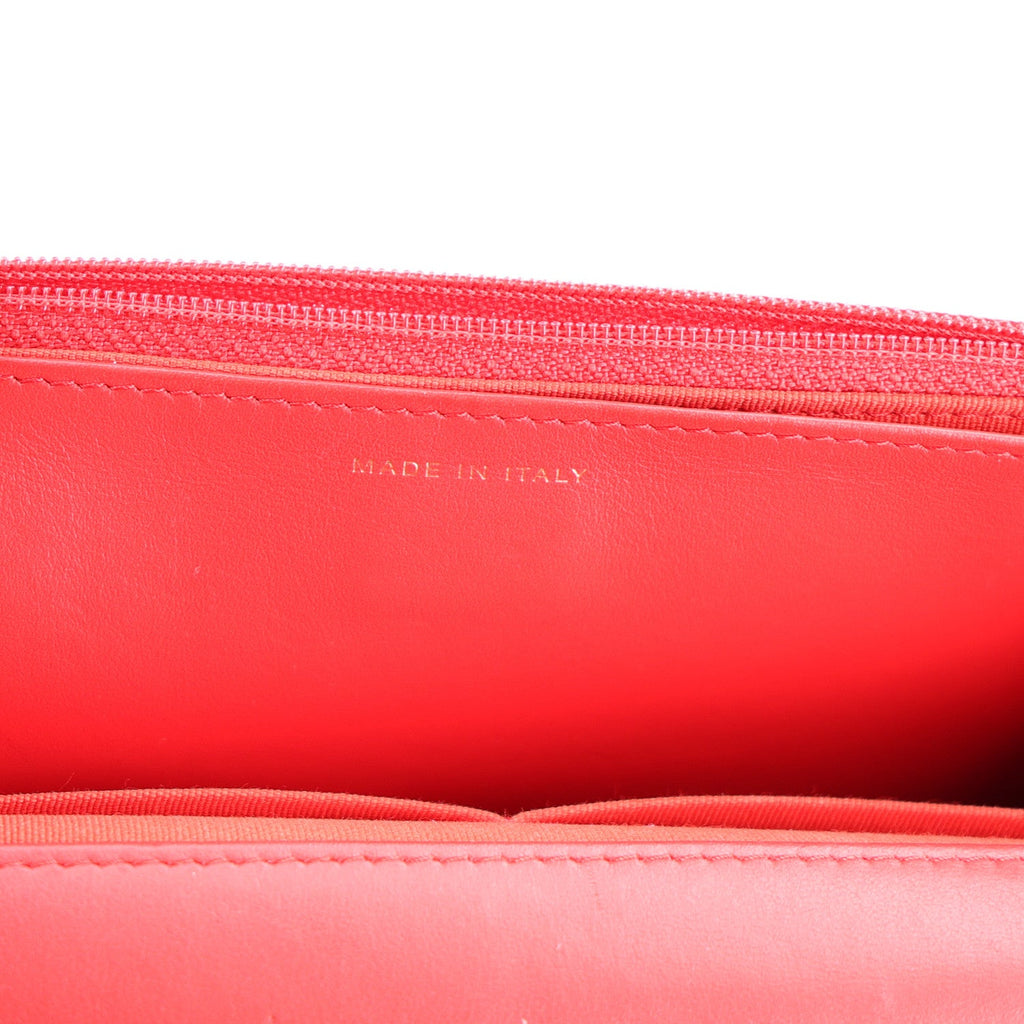 Tweed Quilted Chanel 19 Wallet On Chain WOC Red White