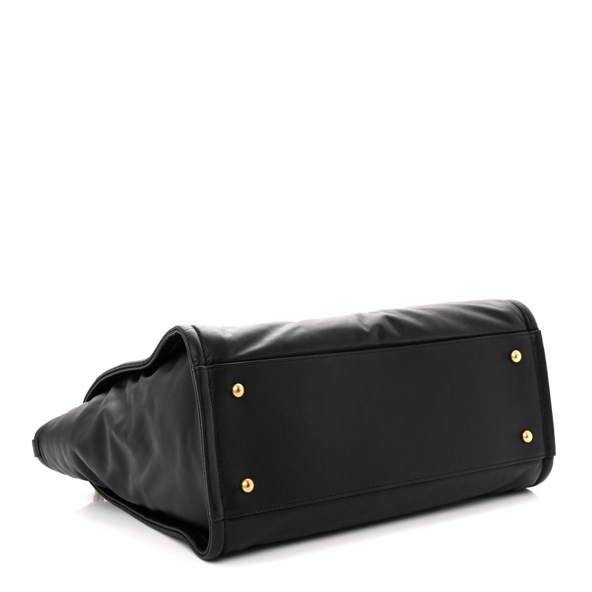 Calfskin Small Deauville Tote Black