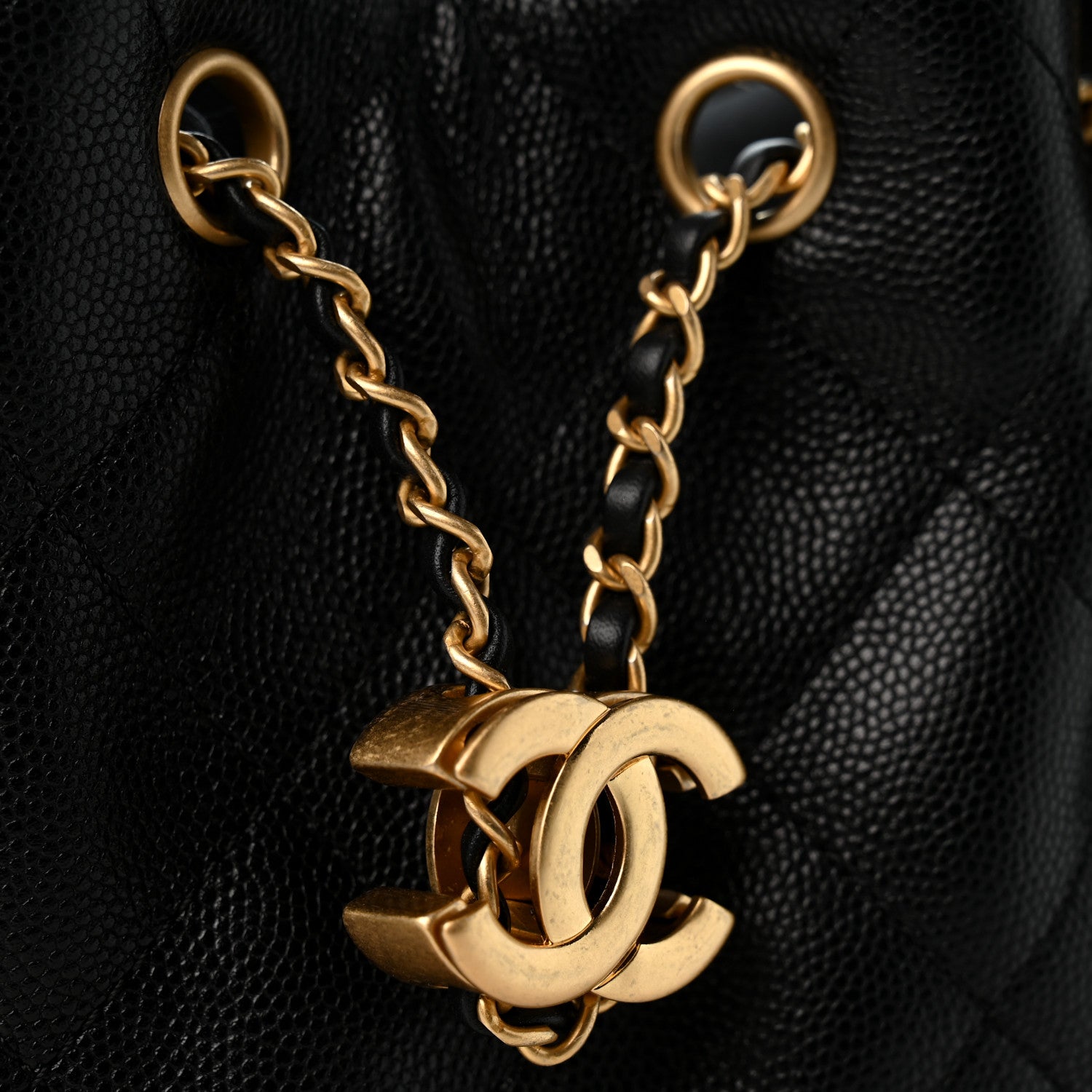 Caviar Quilted Mini Chanel 25 Handbag Black