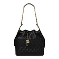 Caviar Quilted Medium Chanel 25 Handbag Black