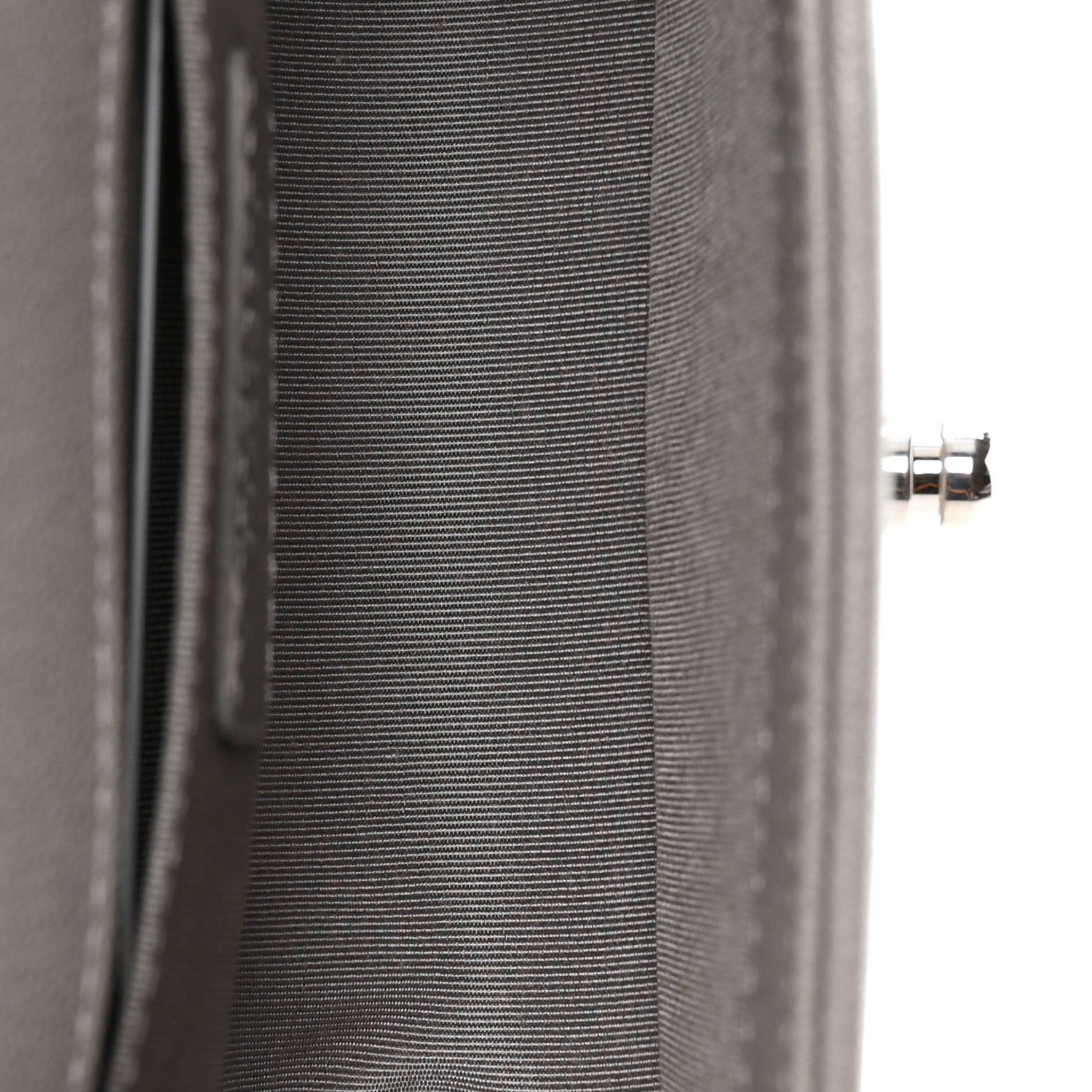 Caviar Quilted Small Boy Flap Grey