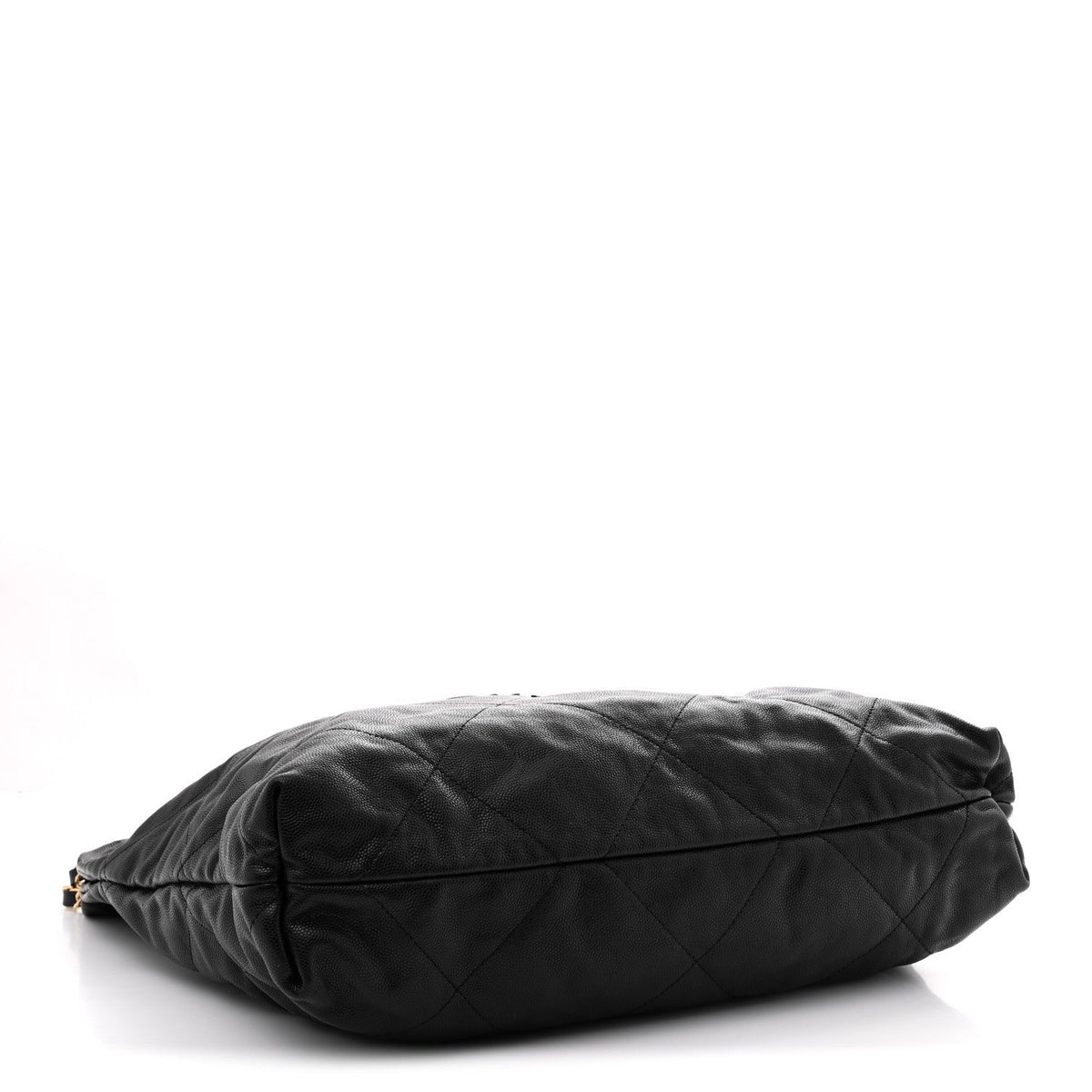 Shiny Caviar Quilted Monochrome Small Chanel 22 Black