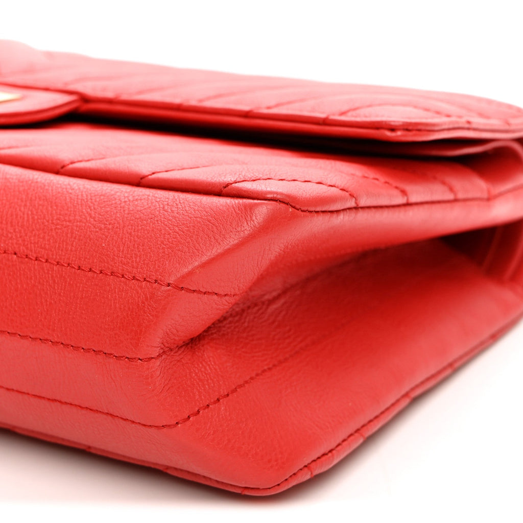 Sheepskin Chevron Quilted 2.55 Reissue 225 Flap Red