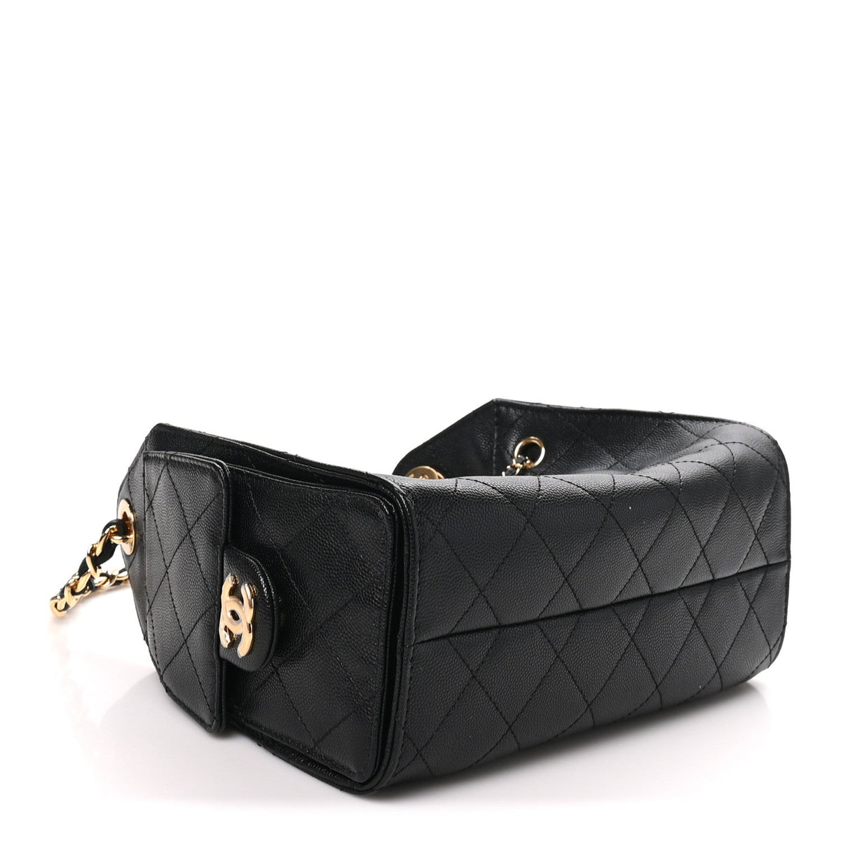 Caviar Quilted Mini Chanel 25 Handbag Black