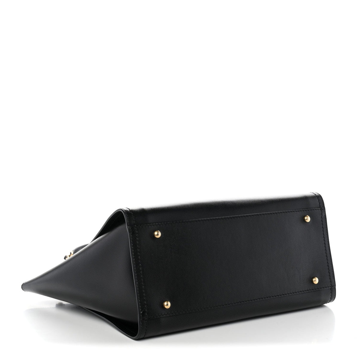 Caviar Small Studded Deauville Tote Black