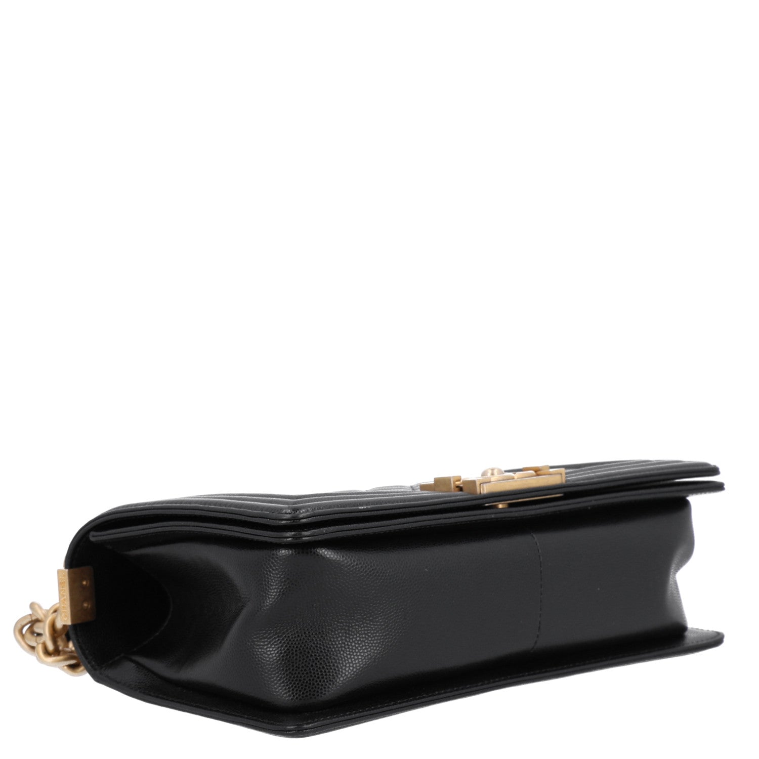 Caviar Quilted Medium Boy Flap Black