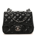 Caviar Quilted Mini Square Flap Black