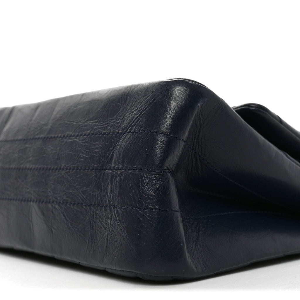 Aged Calfskin Chevron Quilted 2.55 Reissue 226 Flap Navy Blue