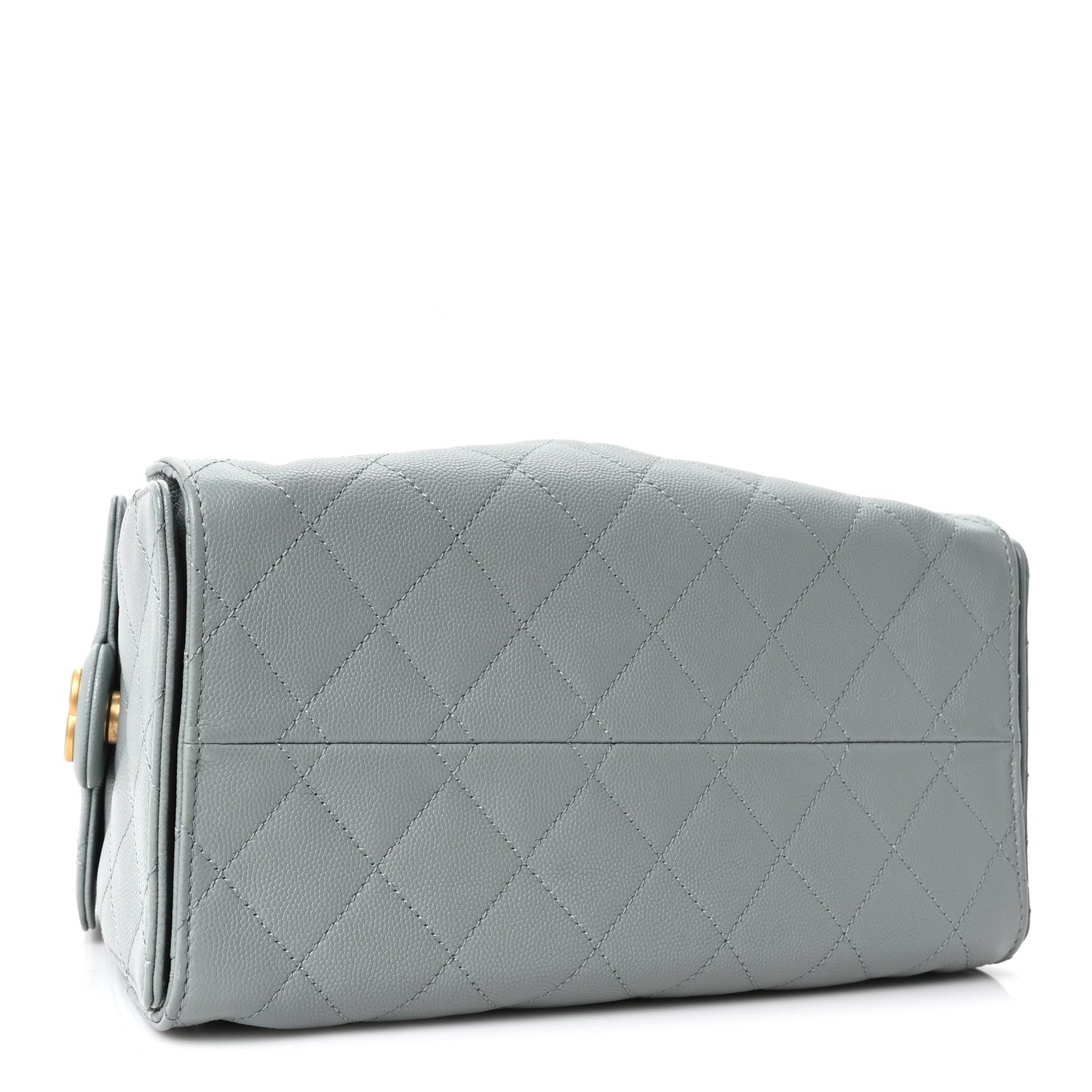 Caviar Quilted Small Chanel 25 Handbag Light Green