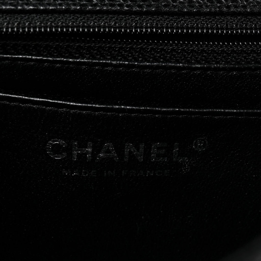 Caviar Quilted Mini Square Flap Black