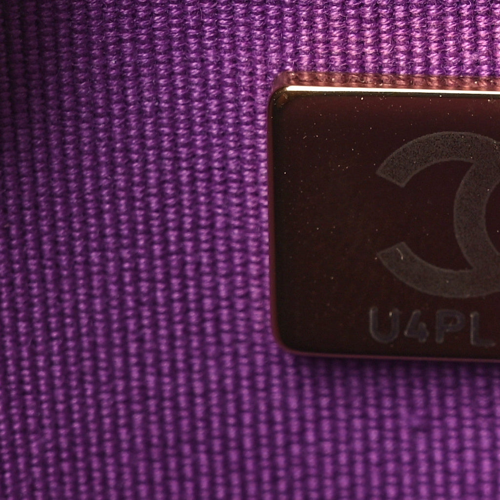 Caviar Quilted Wallet On Chain WOC Purple