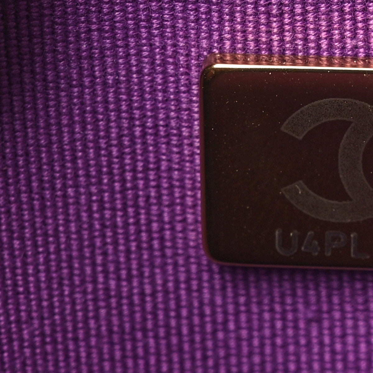 Caviar Quilted Wallet On Chain WOC Purple
