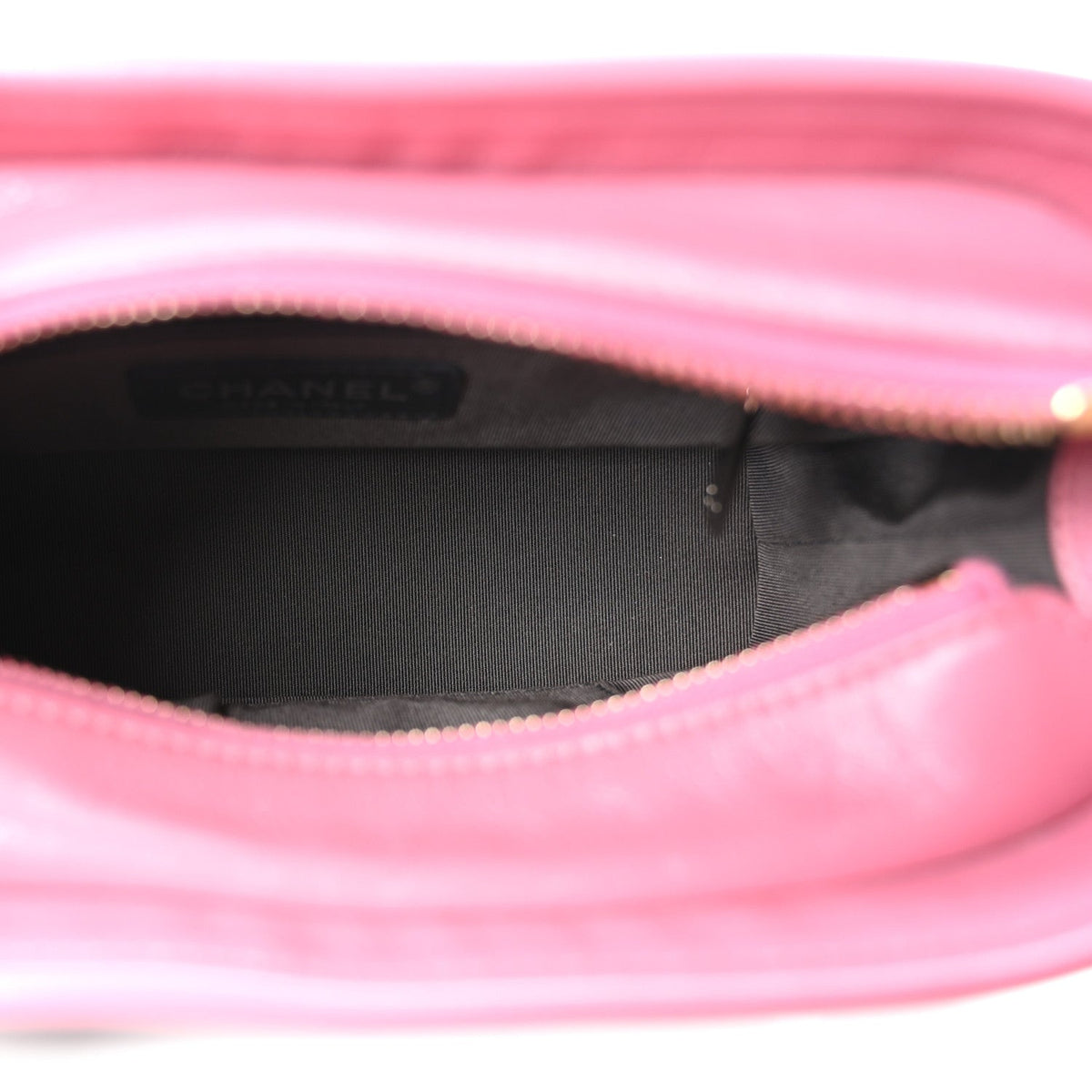 Aged Calfskin Chevron Quilted Small Gabrielle Hobo Dark Pink Navy
