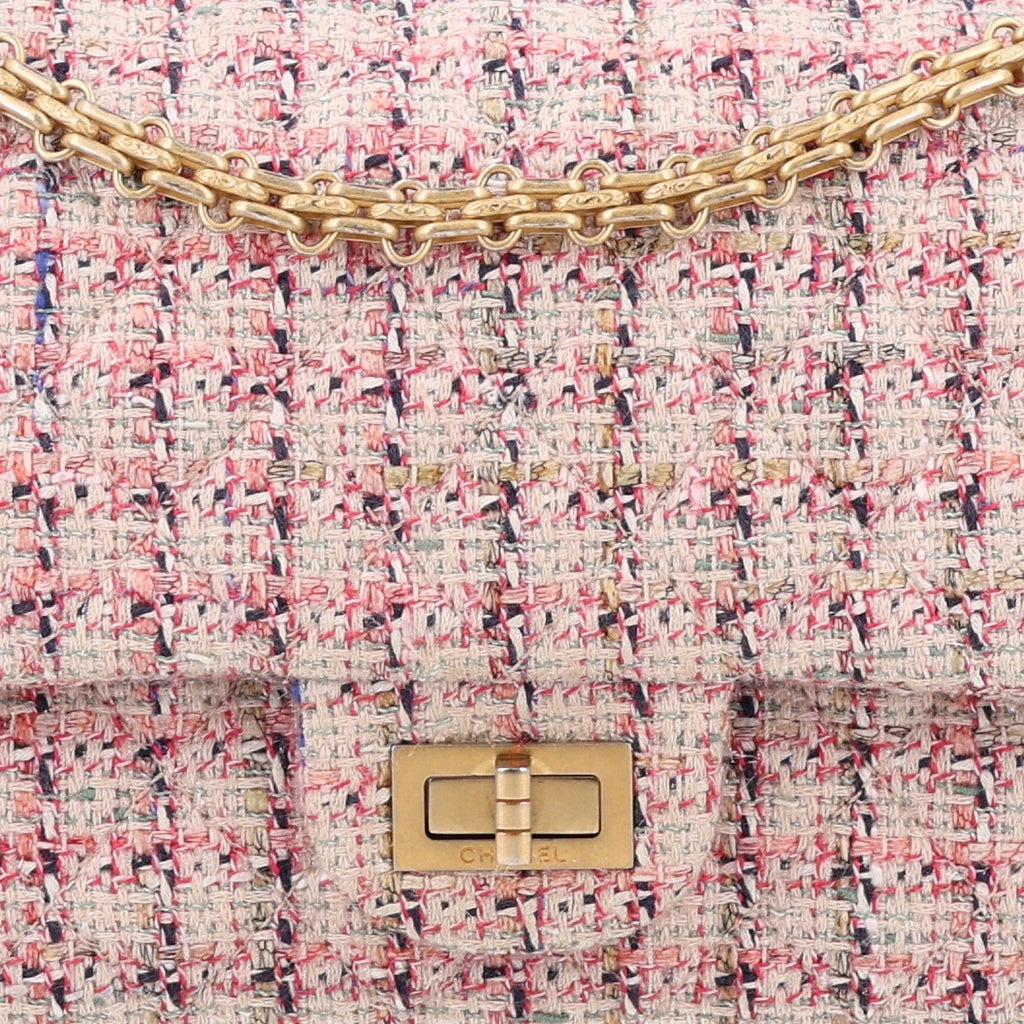Tweed Quilted 2.55 Reissue 225 Flap Ecru Pink Multicolor