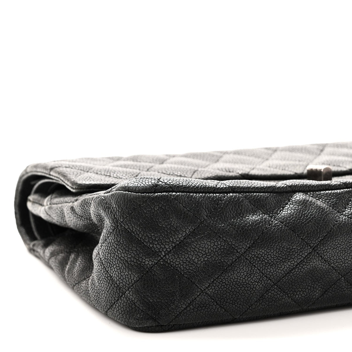 Washed Caviar Quilted 2.55 Reissue 225 Bijoux Chain Flap  Black
