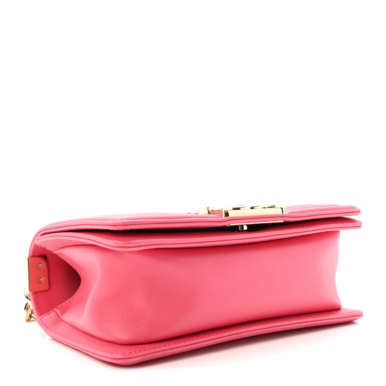 Snakeskin Small Boy Flap Pink