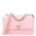 Lambskin Quilted Medium Chanel 19 Flap Light Pink