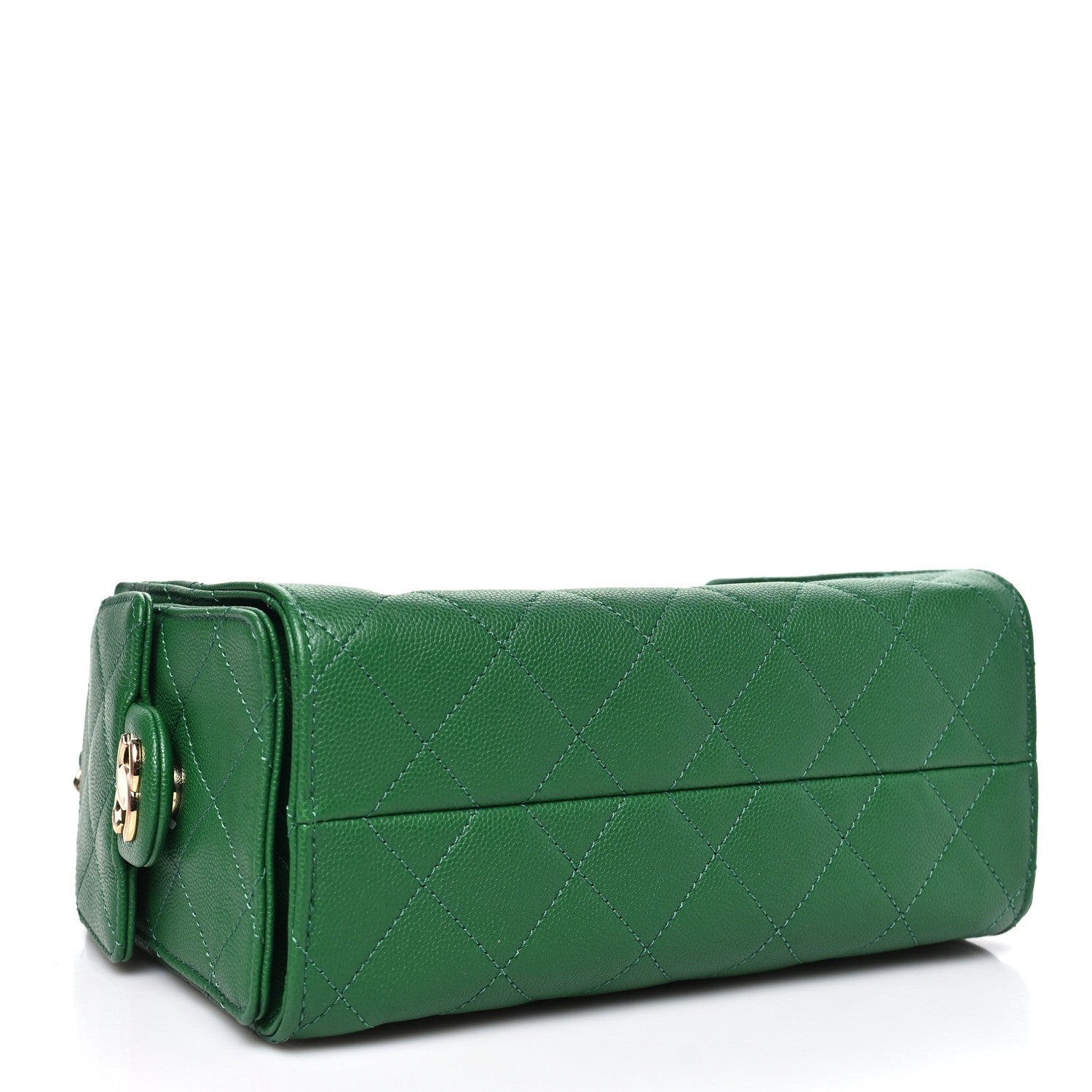 Caviar Quilted Mini Chanel 25 Handbag Green