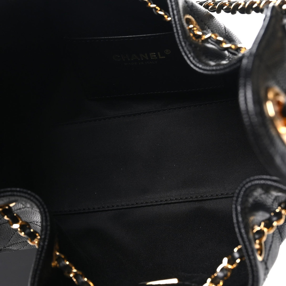 Caviar Quilted Mini Chanel 25 Handbag Black