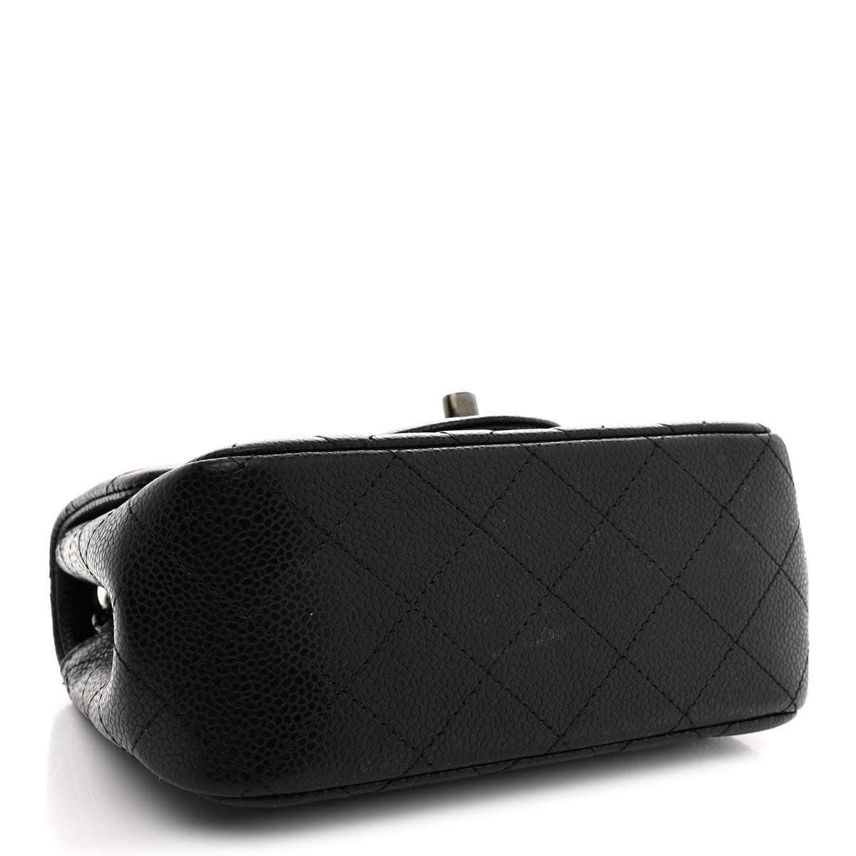 Caviar Quilted Mini Square Flap Black