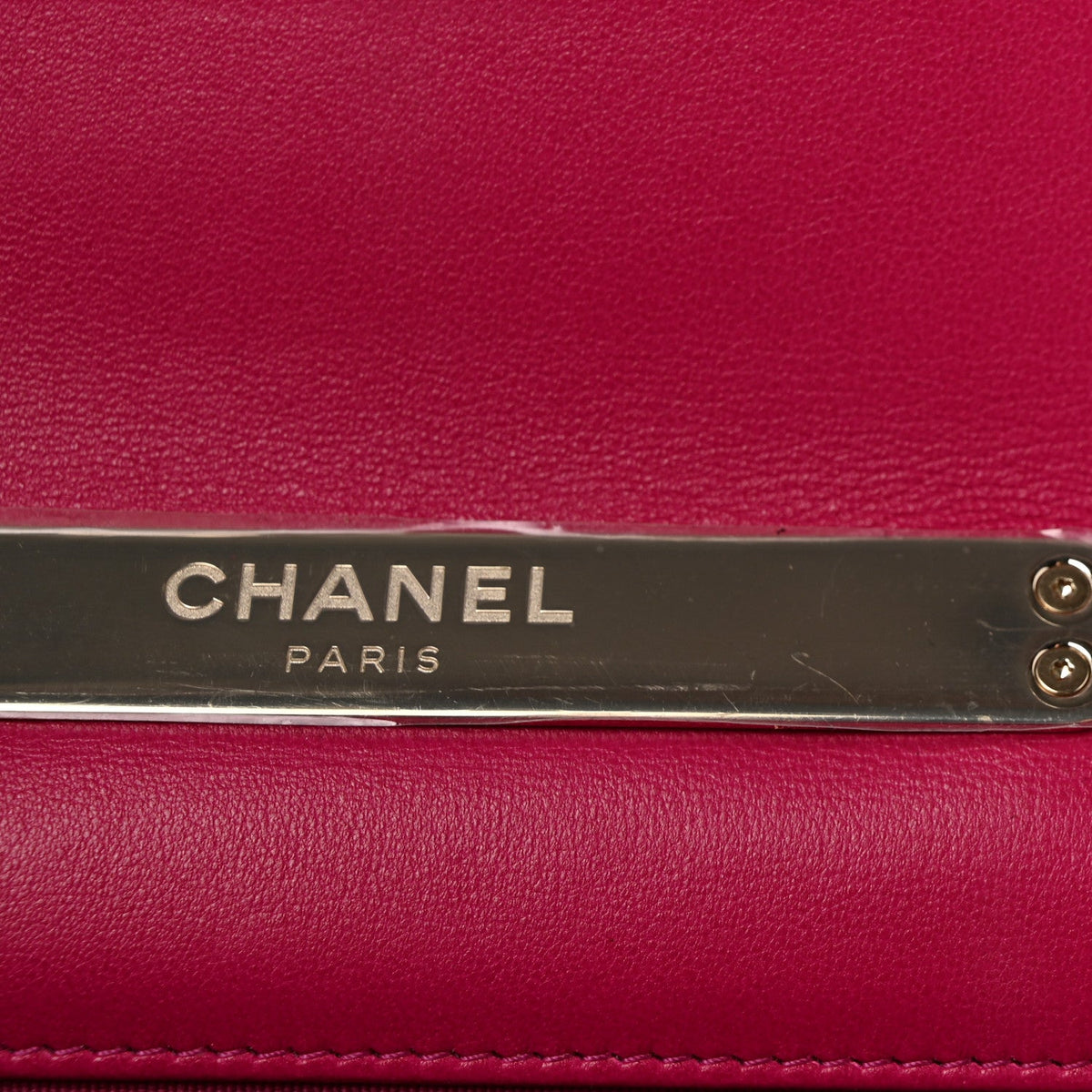 Lambskin Quilted Top Handle Wallet On Chain WOC Pink