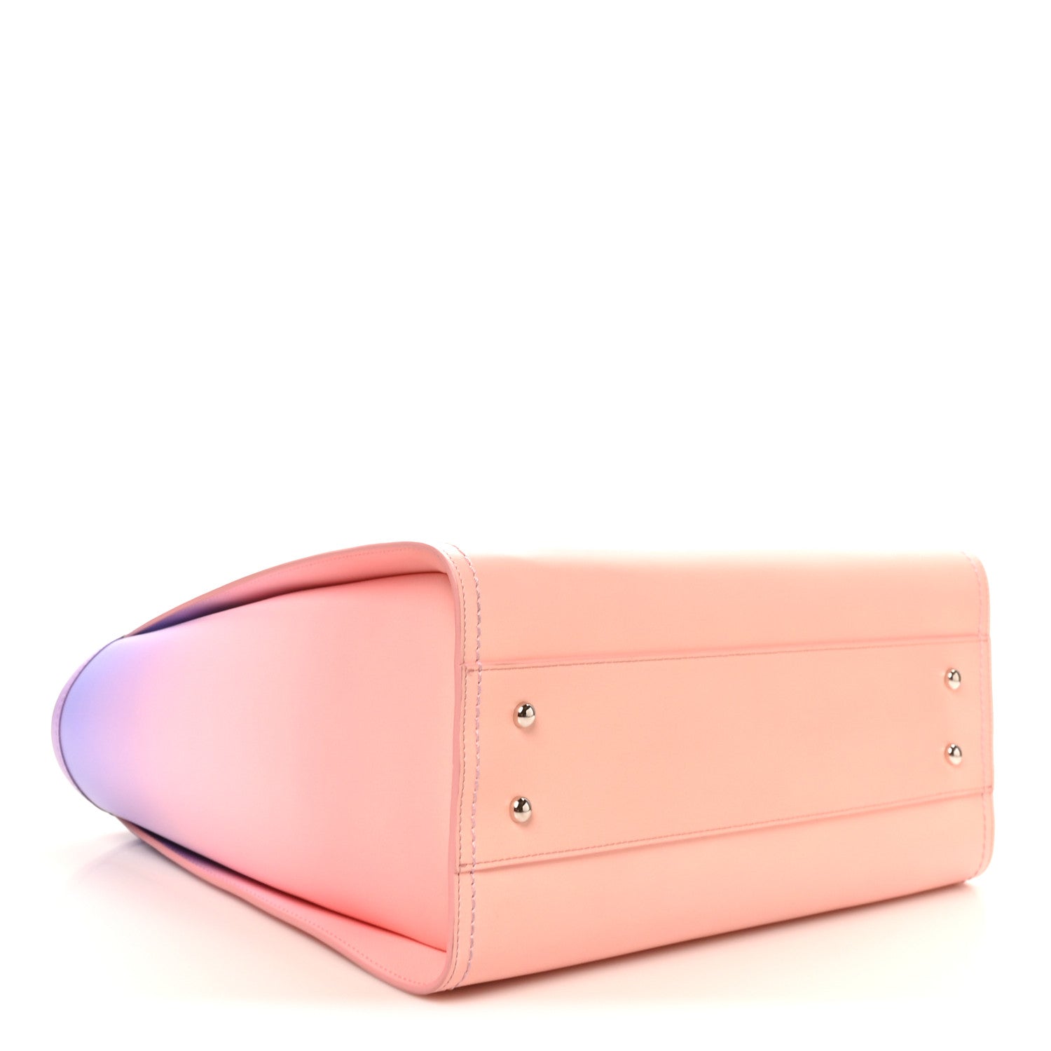 Shaded Calfskin Small Deauville Tote Light Purple Pink Coral