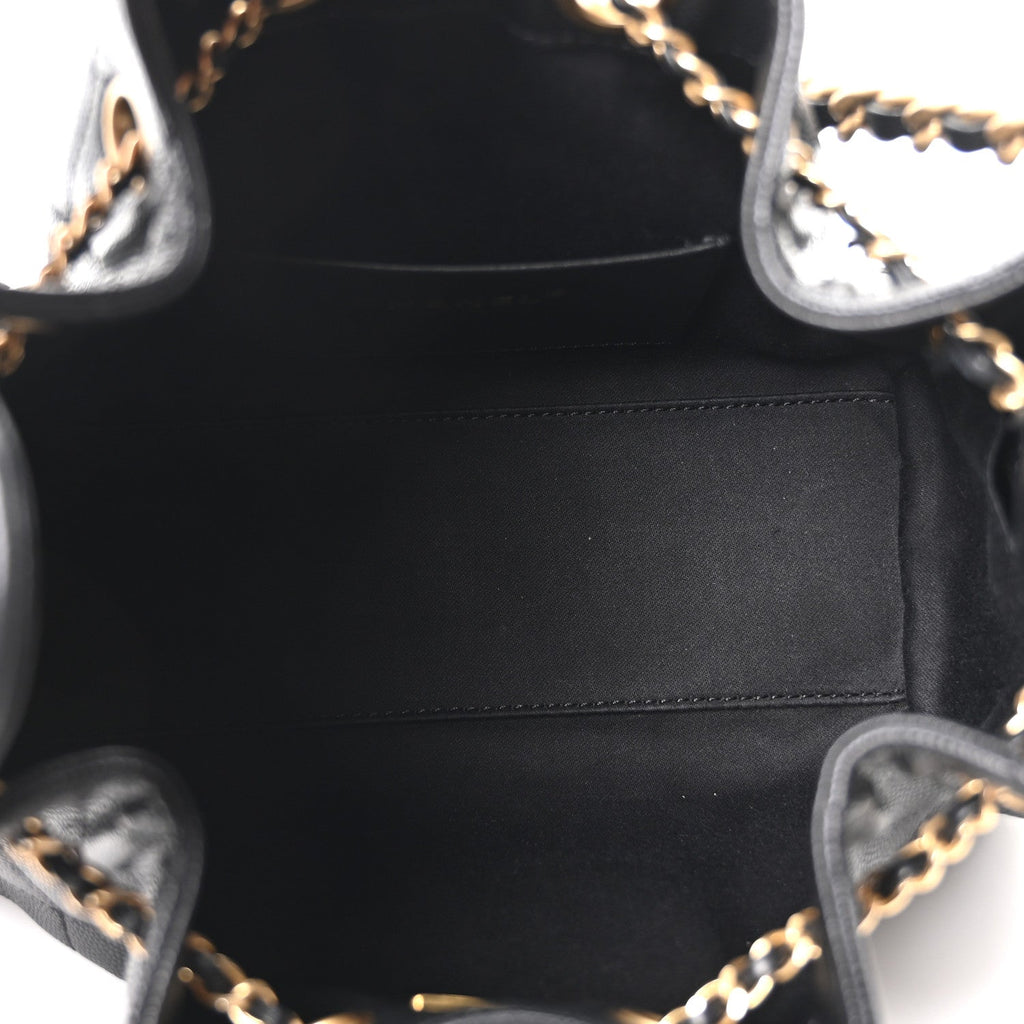 Caviar Quilted Mini Chanel 25 Handbag Black